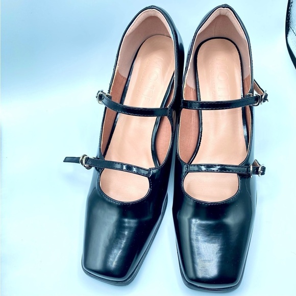 MOTF Black Double Strap Flats - Picture 9 of 9